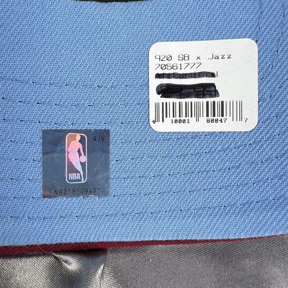 Utah Jazz x Snowbird Men’s Cap Hat Basketball 9Twenty OSFA NBA Red Logo Fall NEW - Picture 11 of 13